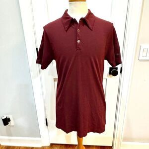 QOR Power Dry Golf Polo Shirt. Large. wine color.